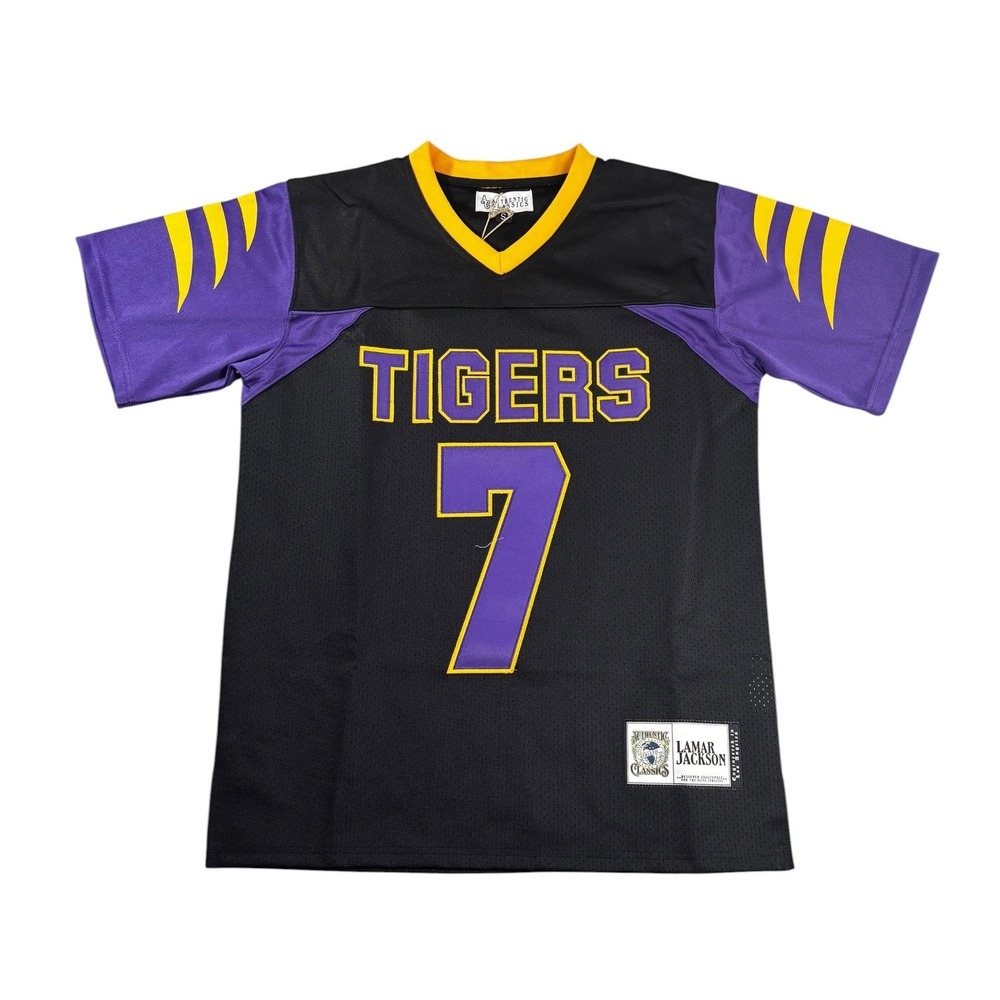 Authentic Classics Lamar Jackson High School Tigers Football Jersey Black Small